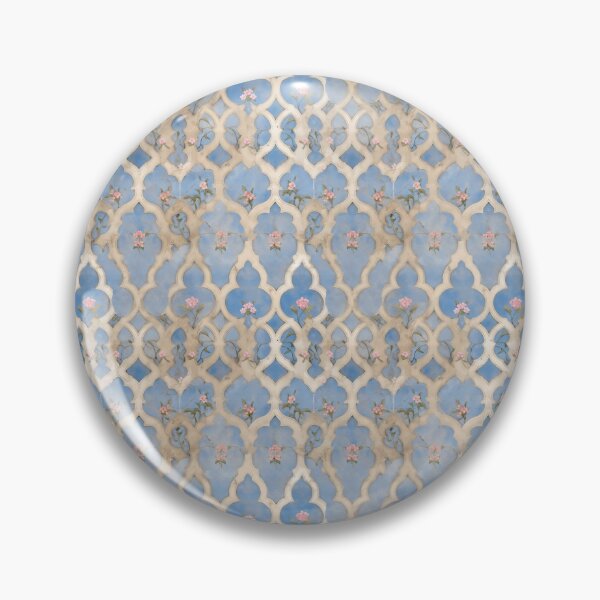 Item preview, Antique Cream-Colored Arabian Tiles with Floral Beauty designed and sold by VoyteksDesigns.