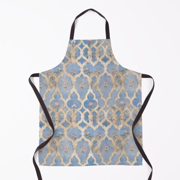 Item preview, Antique Cream-Colored Arabian Tiles with Floral Beauty designed and sold by VoyteksDesigns.