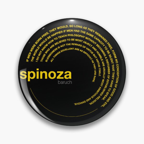 Item preview, Baruch Spinoza famous quotes poster [gold] designed and sold by CMYKStudio.