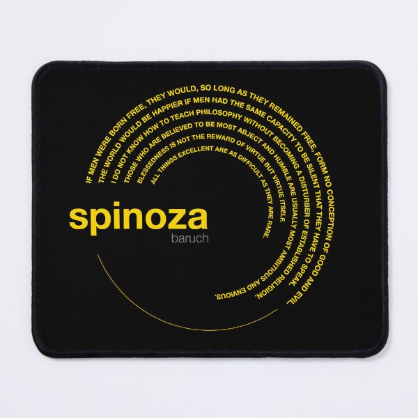 Item preview, Baruch Spinoza famous quotes poster [gold] designed and sold by CMYKStudio.