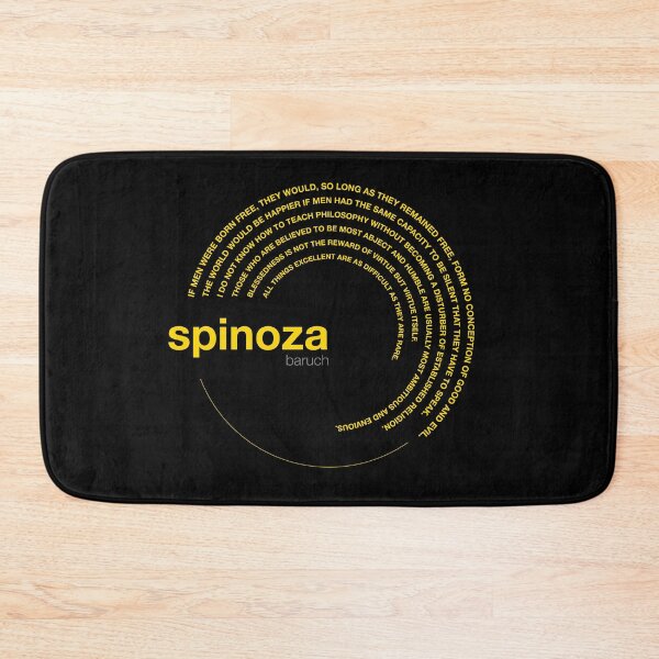 Item preview, Baruch Spinoza famous quotes poster [gold] designed and sold by CMYKStudio.