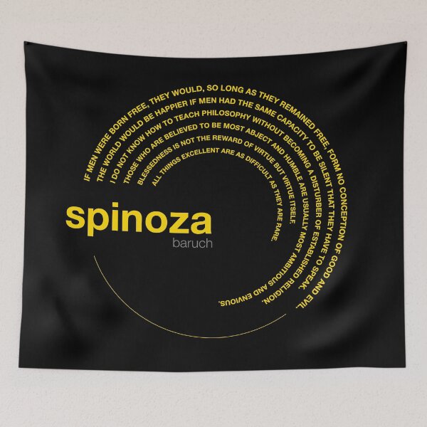 Item preview, Baruch Spinoza famous quotes poster [gold] designed and sold by CMYKStudio.