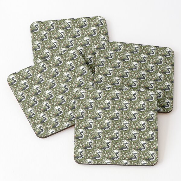 Item preview, Common Loon Surrounded By Lady's Slipper Flowers Pattern designed and sold by taiche.
