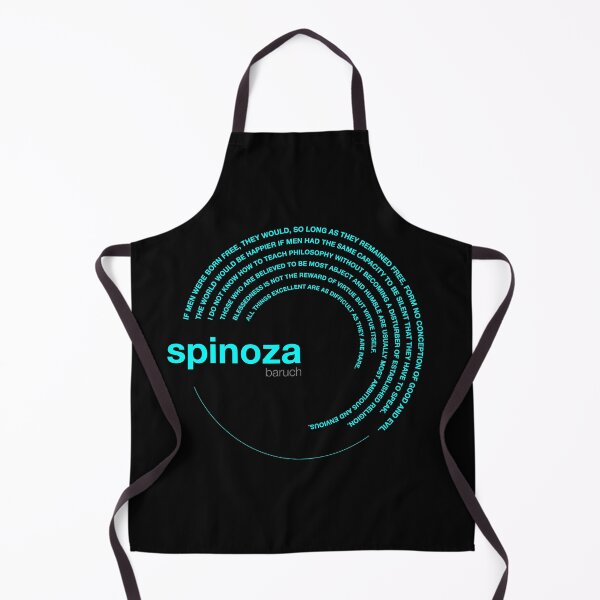 Item preview, Baruch Spinoza famous quotes poster [aqua] designed and sold by CMYKStudio.