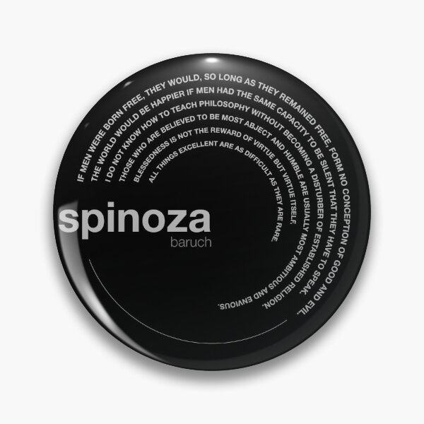 Item preview, Baruch Spinoza famous quotes poster [silver] designed and sold by CMYKStudio.