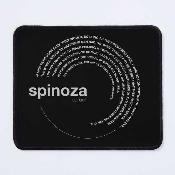 Item preview, Baruch Spinoza famous quotes poster [silver] designed and sold by CMYKStudio.