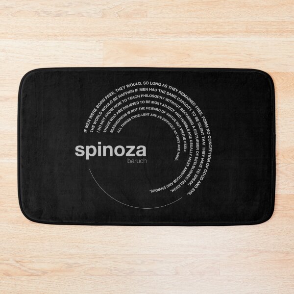 Item preview, Baruch Spinoza famous quotes poster [silver] designed and sold by CMYKStudio.