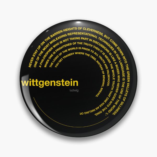 Item preview, Ludwig Wittgenstein famous quotes poster [gold] designed and sold by CMYKStudio.