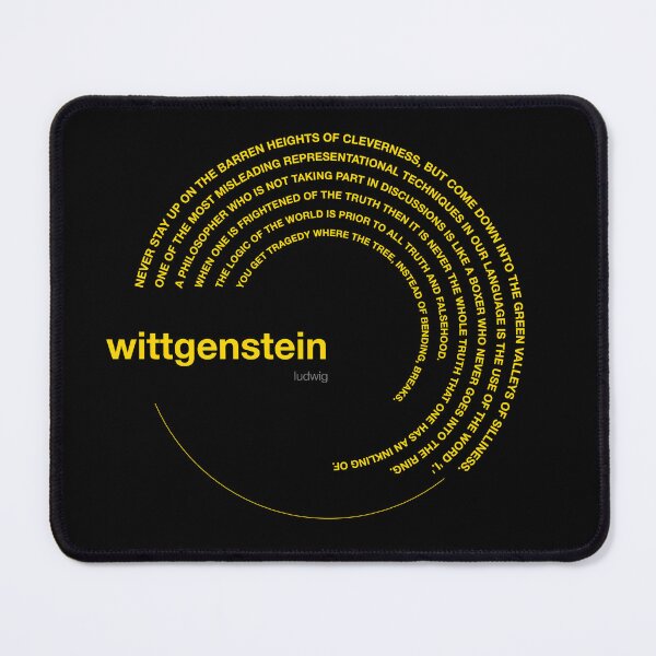 Item preview, Ludwig Wittgenstein famous quotes poster [gold] designed and sold by CMYKStudio.