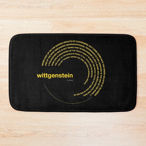 Item preview, Ludwig Wittgenstein famous quotes poster [gold] designed and sold by CMYKStudio.