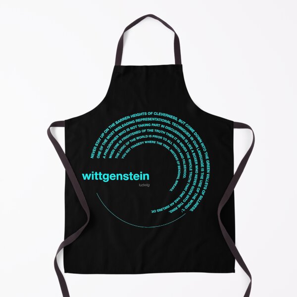 Item preview, Ludwig Wittgenstein famous quotes poster [aqua] designed and sold by CMYKStudio.