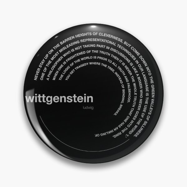 Item preview, Ludwig Wittgenstein famous quotes poster [silver] designed and sold by CMYKStudio.