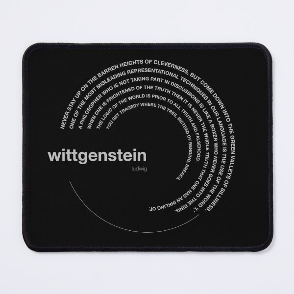 Item preview, Ludwig Wittgenstein famous quotes poster [silver] designed and sold by CMYKStudio.