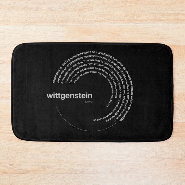 Item preview, Ludwig Wittgenstein famous quotes poster [silver] designed and sold by CMYKStudio.