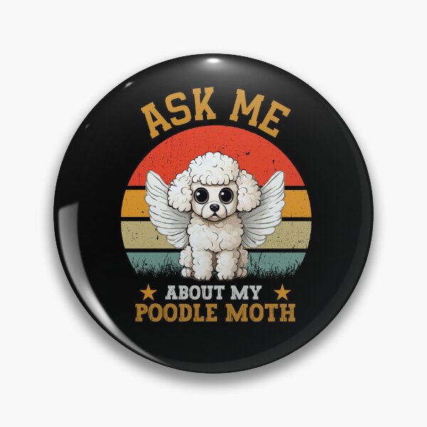 Item preview, Poodle moth  designed and sold by VibeStyleShop.