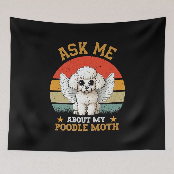 Item preview, Poodle moth  designed and sold by VibeStyleShop.