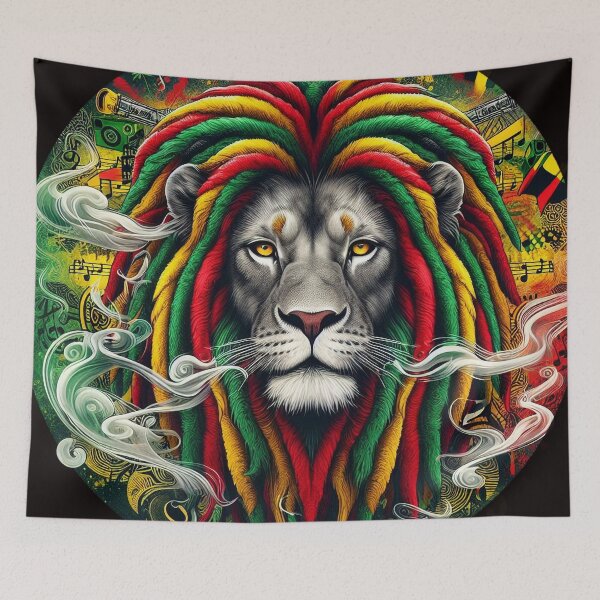 Item preview, RASTA,RASTAFARI,RASTA LION,JAMAICA MUSIC,ROOTS,PEACE,JAMAICA,REGGAE,SUMMER FESTIVAL designed and sold by GingerWolfArt.
