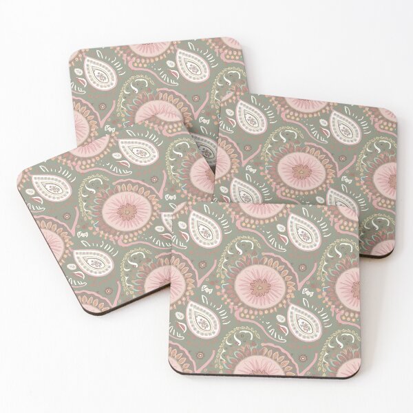 Item preview, Soft Pink Paisley Blossoms designed and sold by Tamas Das.