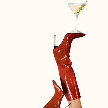 Artwork thumbnail, Red Boots Martini by gaiadesanctis