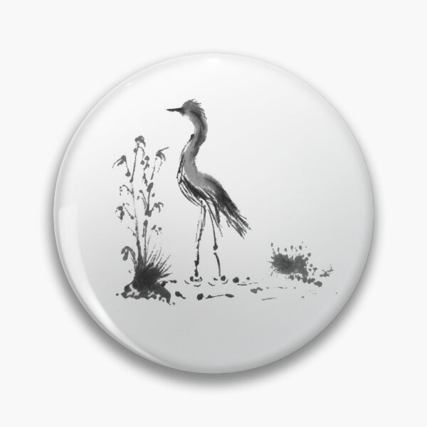 Item preview, Sumi-e Heron designed and sold by nateheins.