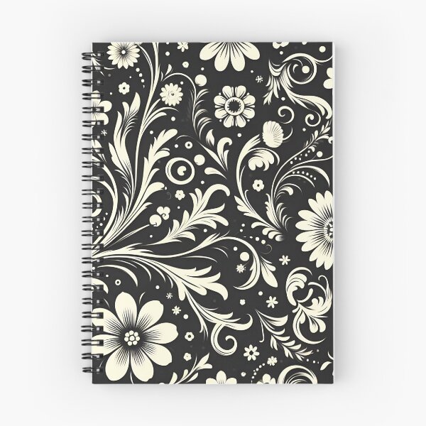 Item preview, Black and White Floral Pattern designed and sold by GraphicsClub.