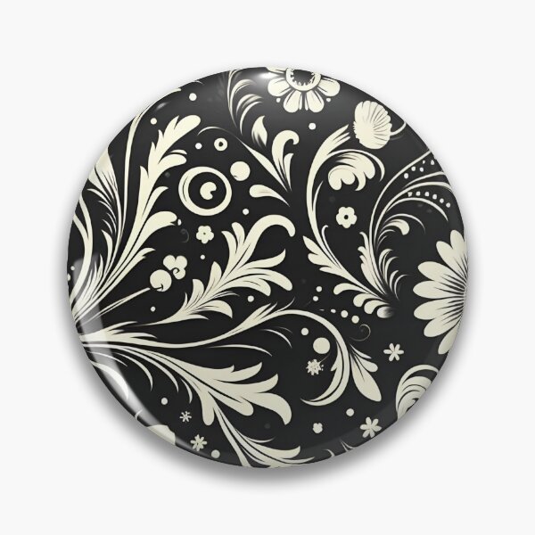 Item preview, Black and White Floral Pattern  designed and sold by GraphicsClub.