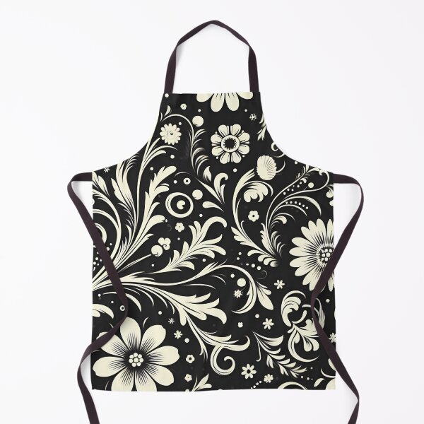 Item preview, Black and White Floral Pattern designed and sold by GraphicsClub.