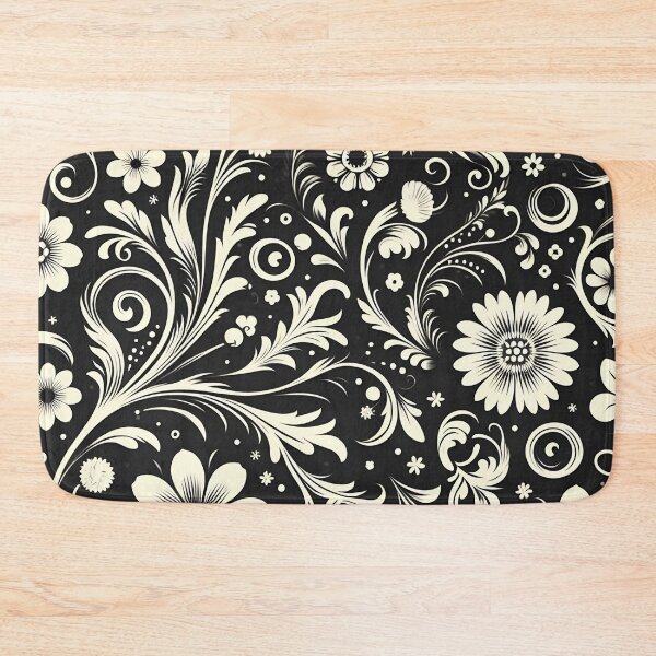 Item preview, Black and White Floral Pattern  designed and sold by GraphicsClub.