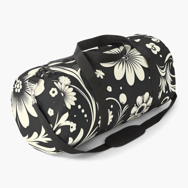Item preview, Black and White Floral Pattern designed and sold by GraphicsClub.