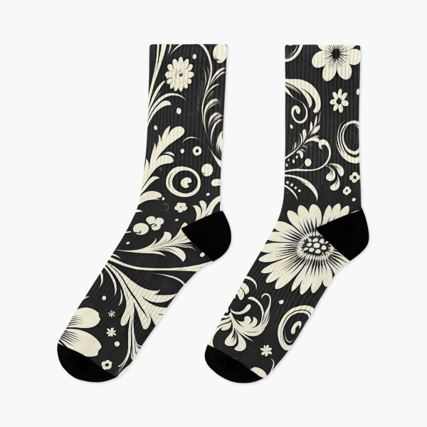 Item preview, Black and White Floral Pattern  designed and sold by GraphicsClub.