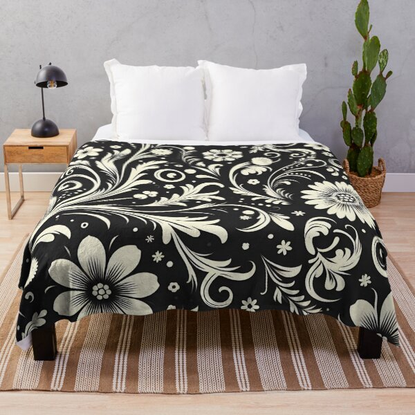 Item preview, Black and White Floral Pattern  designed and sold by GraphicsClub.