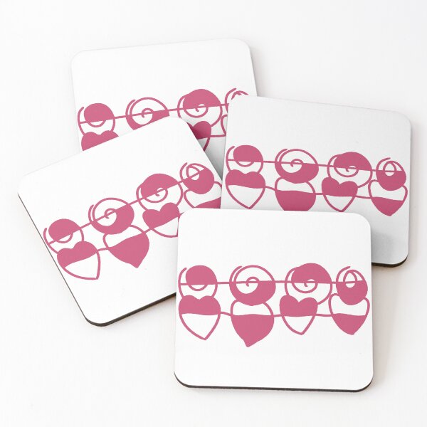 Item preview, Swirls and Hearts pink designed and sold by MinnietheCat.