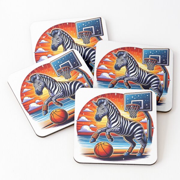 Item preview, Cute zebra playing basketball  designed and sold by Culmika.