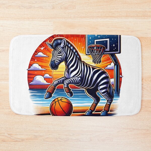 Item preview, Cute zebra playing basketball  designed and sold by Culmika.