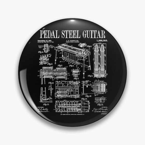 Item preview, Pedal Steel Guitar Player Guitarist Funny Vintage Patent designed and sold by GrandeDuc.