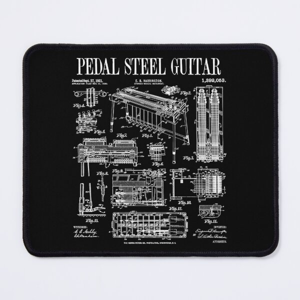 Item preview, Pedal Steel Guitar Player Guitarist Funny Vintage Patent designed and sold by GrandeDuc.