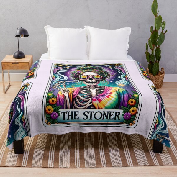 Item preview, The Stoner Funny Skeleton Tarot Card Parody designed and sold by Margival.