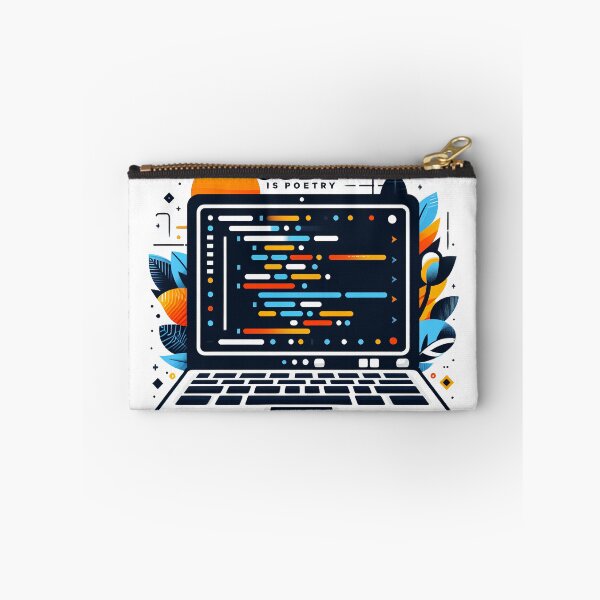 Item preview, Code is Poetry | Monochrome Elegance: Coding as Art designed and sold by Inspirahawke.
