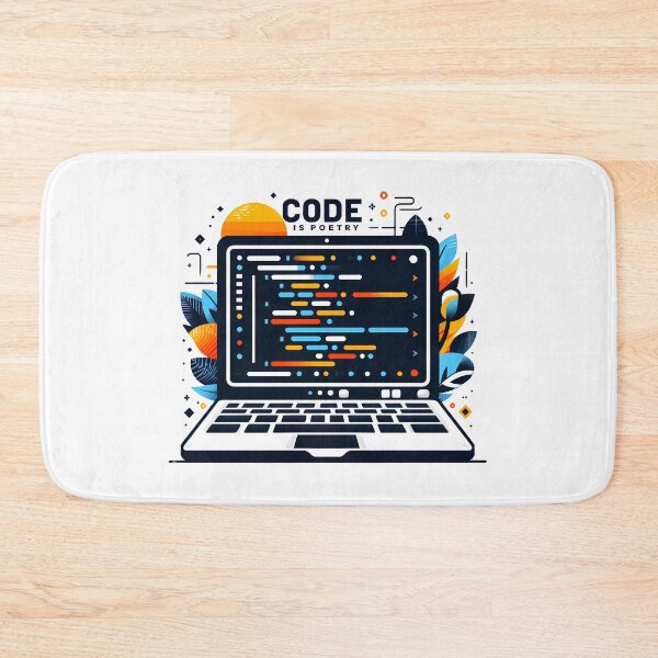 Item preview, Code is Poetry | Monochrome Elegance: Coding as Art designed and sold by Inspirahawke.
