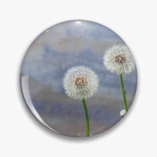 Item preview, White dandelions on blue wall background designed and sold by olena2552.