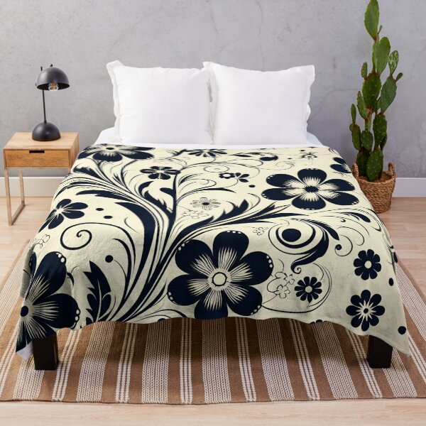 Item preview, Black Floral Pattern  designed and sold by GraphicsClub.