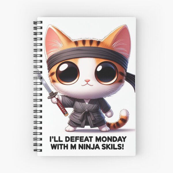 Item preview, Ninja Kitty Defeat Monday designed and sold by TinderFaith.