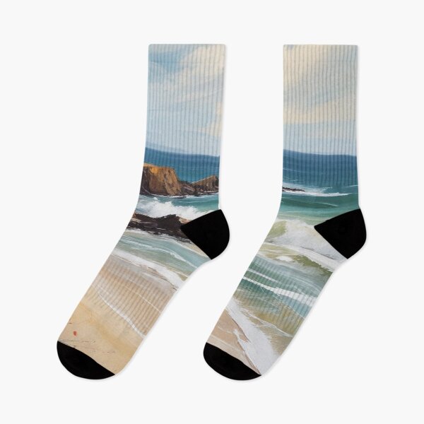 Item preview, Beautiful beach view acrylic painting print design designed and sold by Anshu3813.