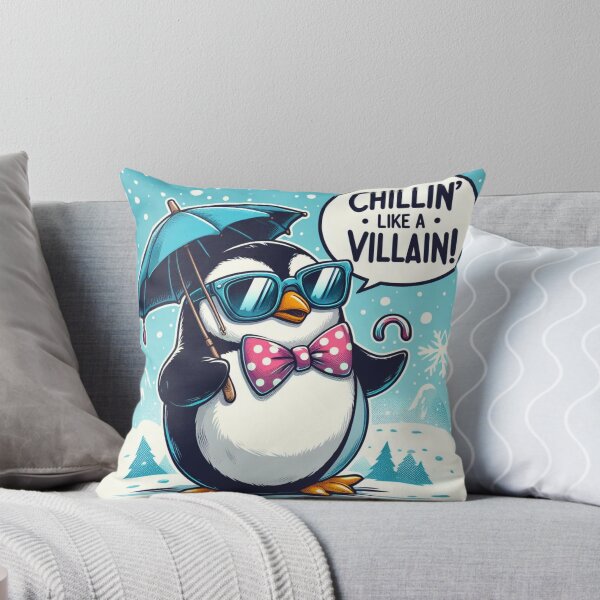 Item preview, Penguin Chillin Like a Villain designed and sold by TinderFaith.