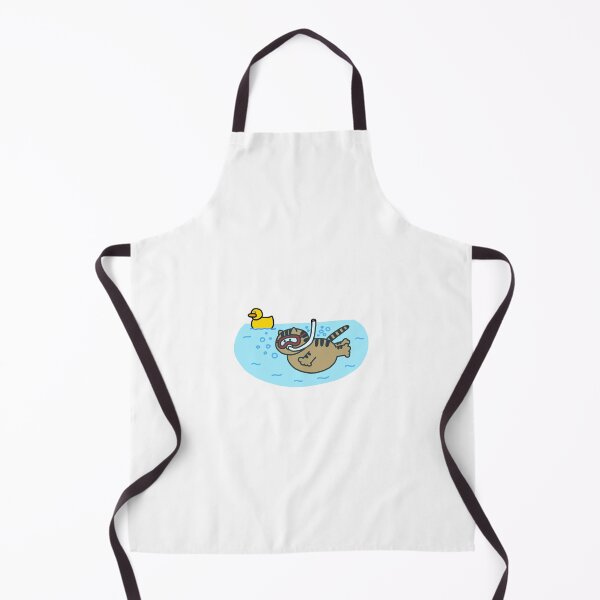 Item preview, a Cat and a Duck enjoying snorkeling designed and sold by superbaechoo.