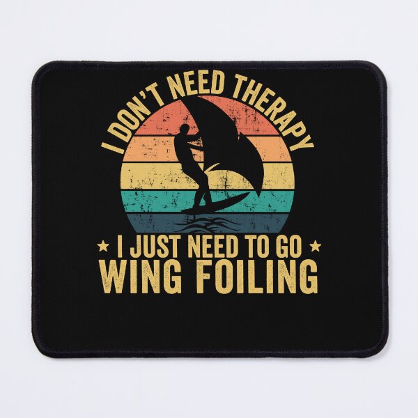 Item preview, funny wingfoil quote and great gift for wing surfing lover  designed and sold by nubiguru.