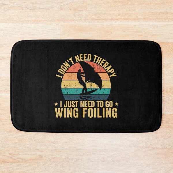 Item preview, funny wingfoil quote and great gift for wing surfing lover  designed and sold by nubiguru.