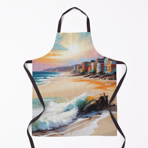 Item preview, Beautiful beach view acrylic painting print design designed and sold by Anshu3813.