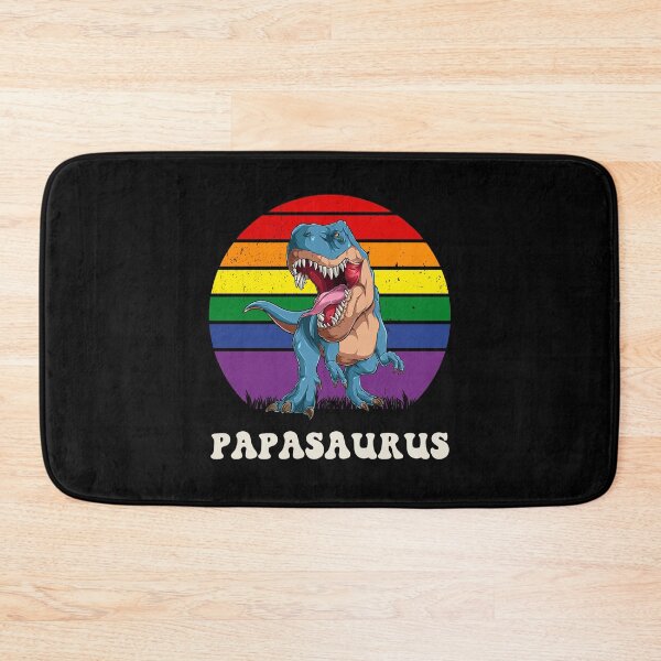 Item preview, Papasaurus Funny Dinosaur on Rainbow Flag Colors Retro Sunset  designed and sold by Savchuk-Vova.