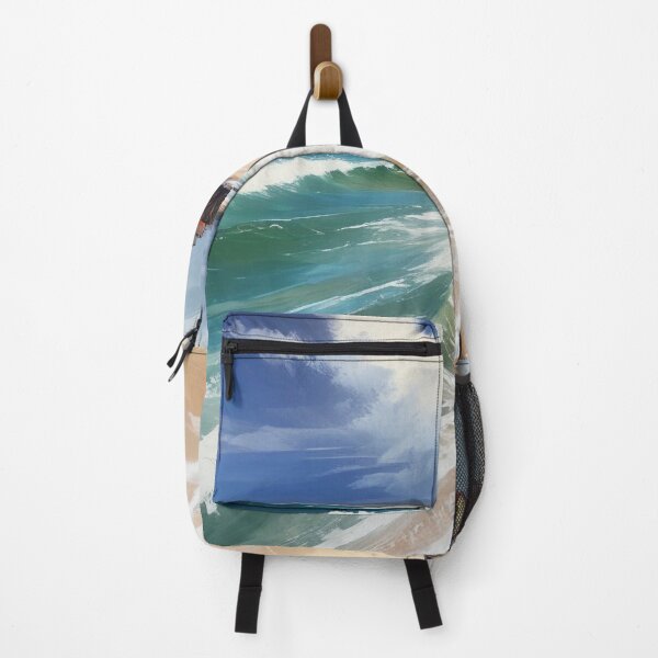Item preview, Beautiful beach view acrylic painting print design designed and sold by Anshu3813.